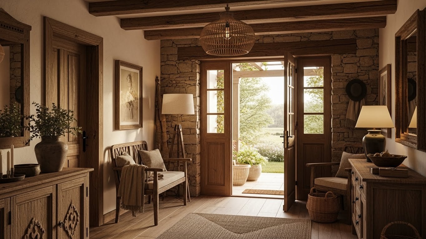 28 Fresh Rustic Entryway Decor Ideas That Upgrade Your Home