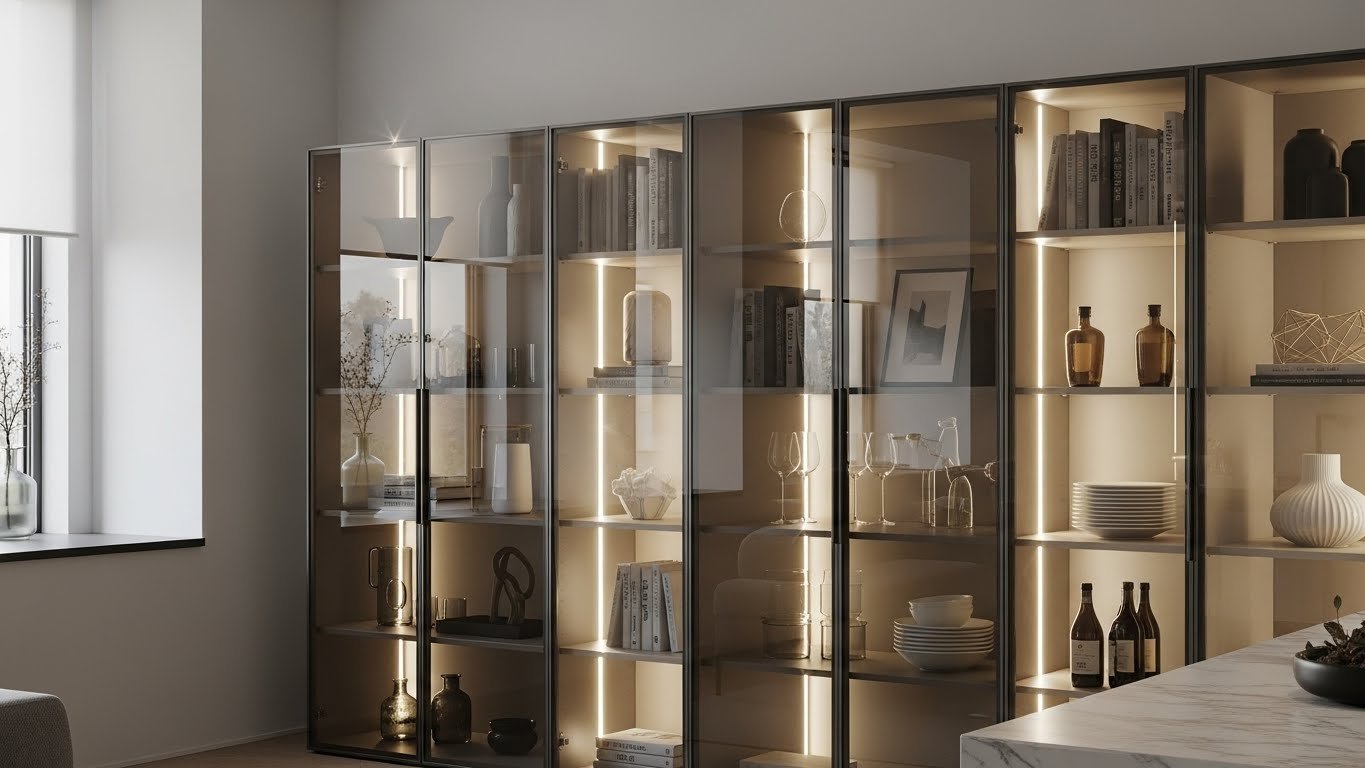 28 Sleek Glass-Front Cabinet Concepts Ideas That Upgrade Your Home