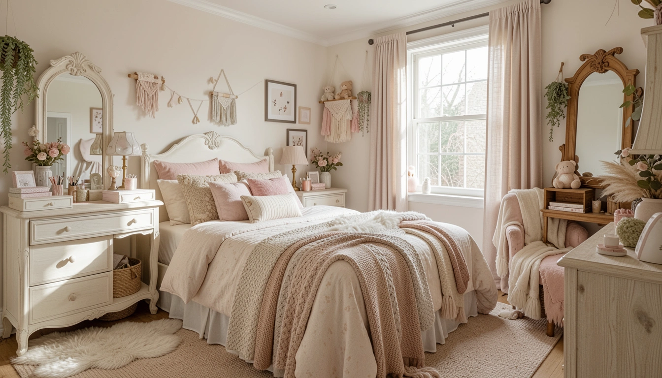 How To Decorate A Girls Vanity Bedroom Beautifully