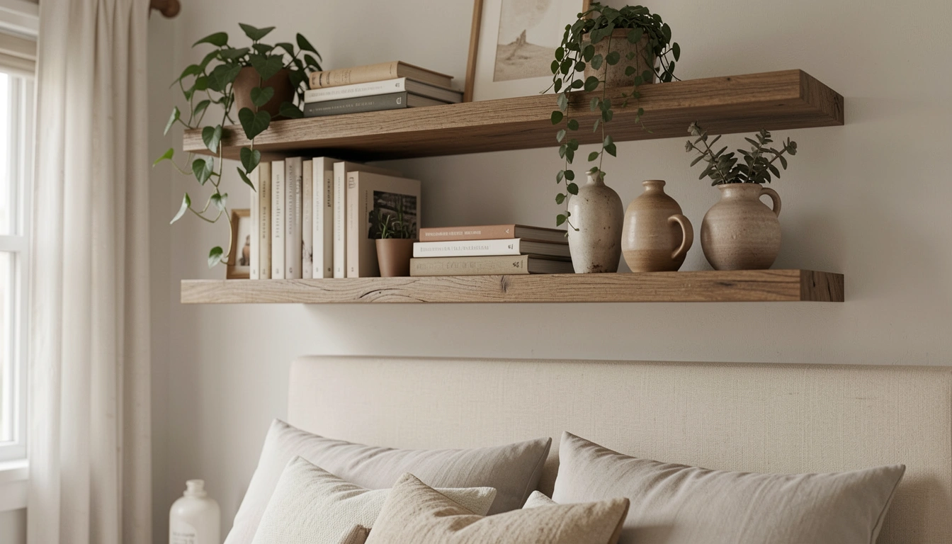17 Neat Bedroom Shelf Decor Above Bed Designs To Copy