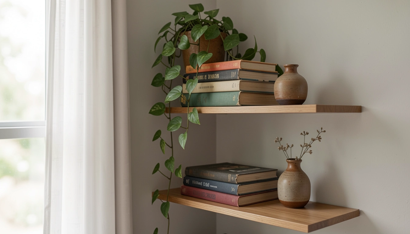 10 Trim Bedroom Corner Shelf Decor Ideas That Save Space