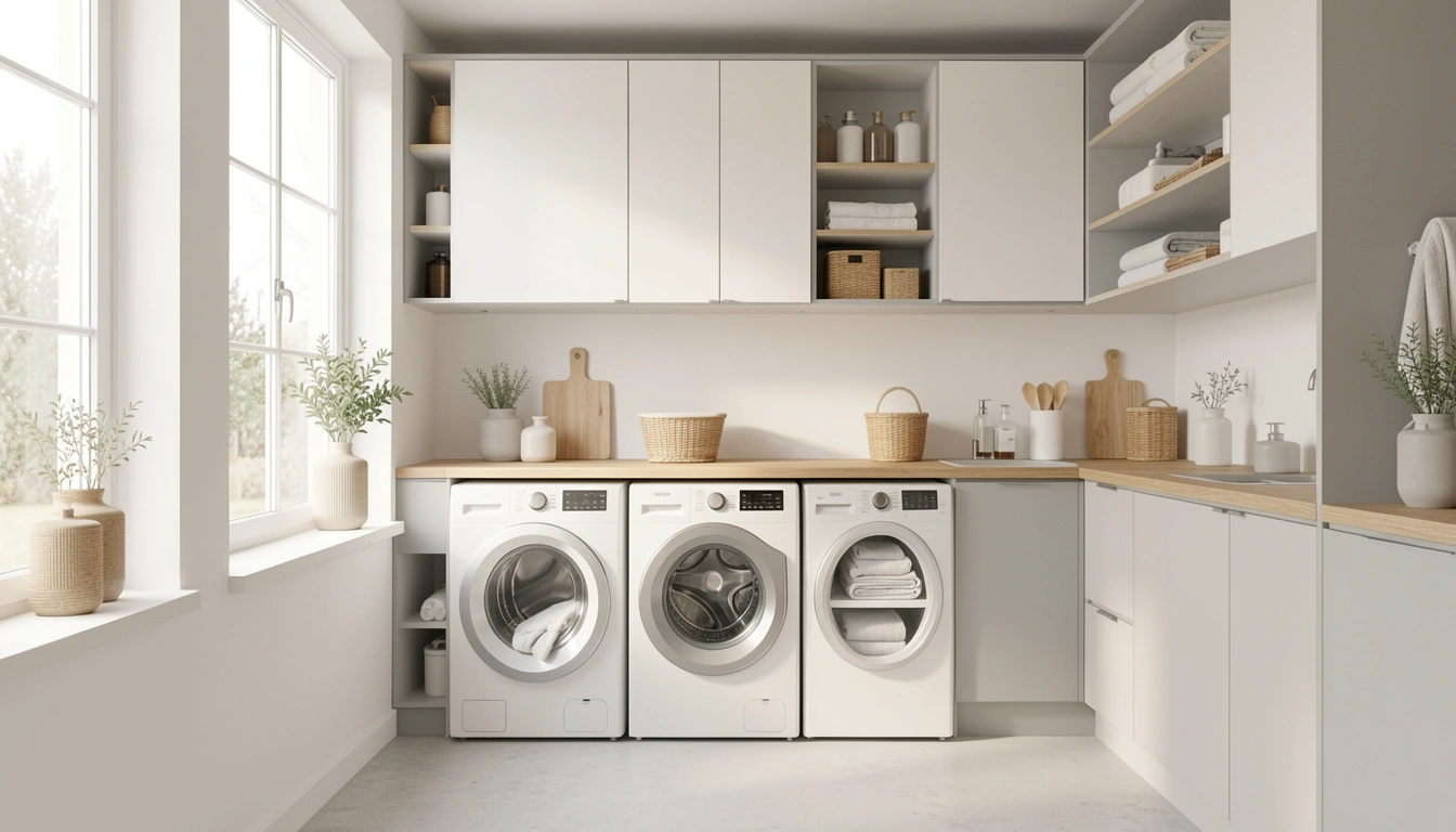 30 Beautiful Scandinavian Laundry Room Setup Ideas To Transform Your Space